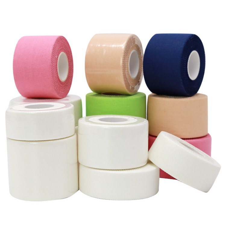 Cotton white patch sports tape finger wrist calf ankle fixed bandage muscle patch skin film