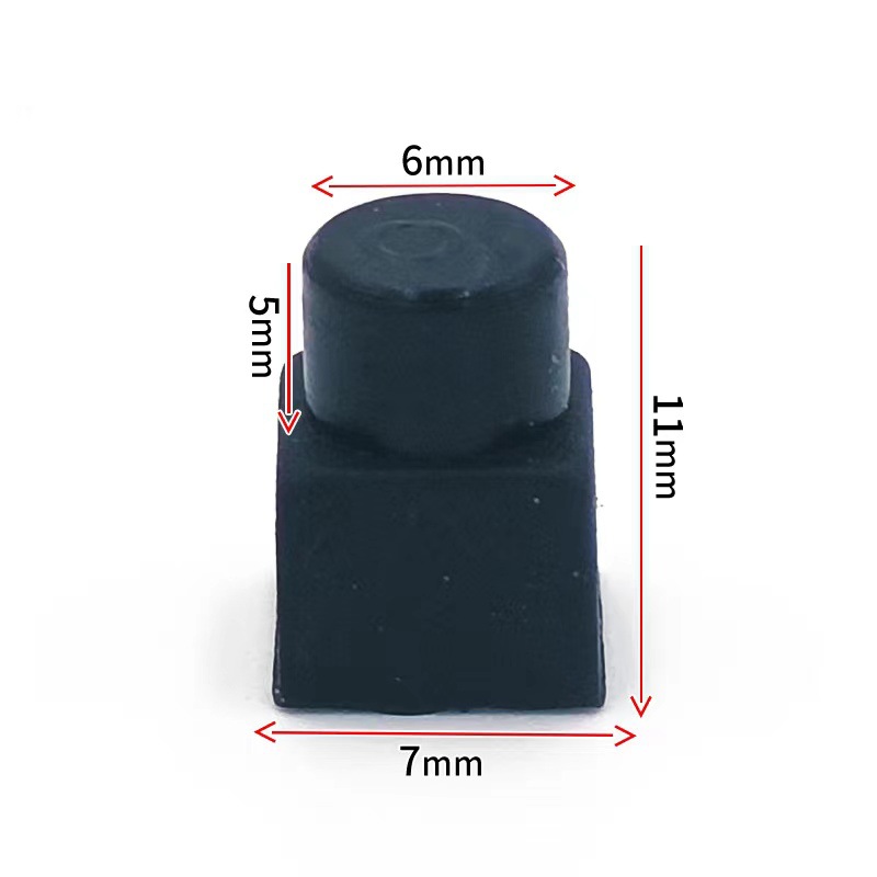 Коробка для солнечной батареи с отверстием 6MM квадратная силиконовая крышка для переключателя питания пылезащитная и водонепроницаемая
