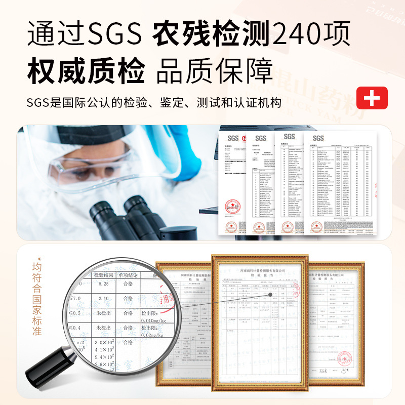 Authentic Lu Soil Iron Stick Yam Powder Canned 500g Wholesale Nutritious High Calcium Ready-To-Eat Spleen-Boosting