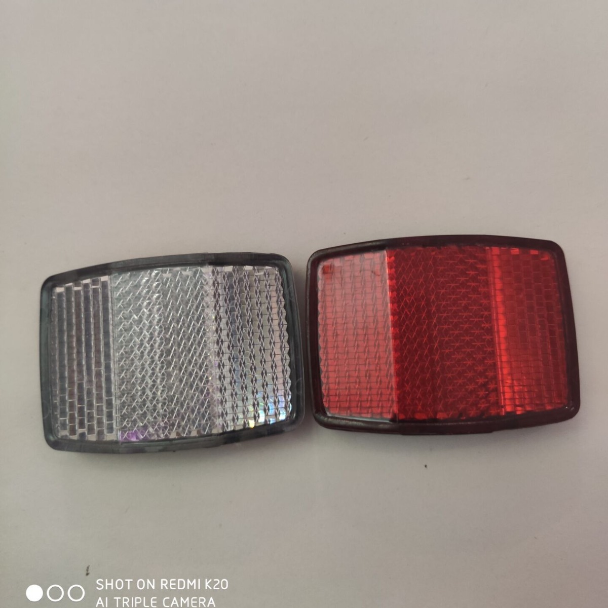 Factory Outlet Bicycle Mountain Bike Front and Rear Red and White Reflector Warning Reflector for Seat Tube and Handlebar