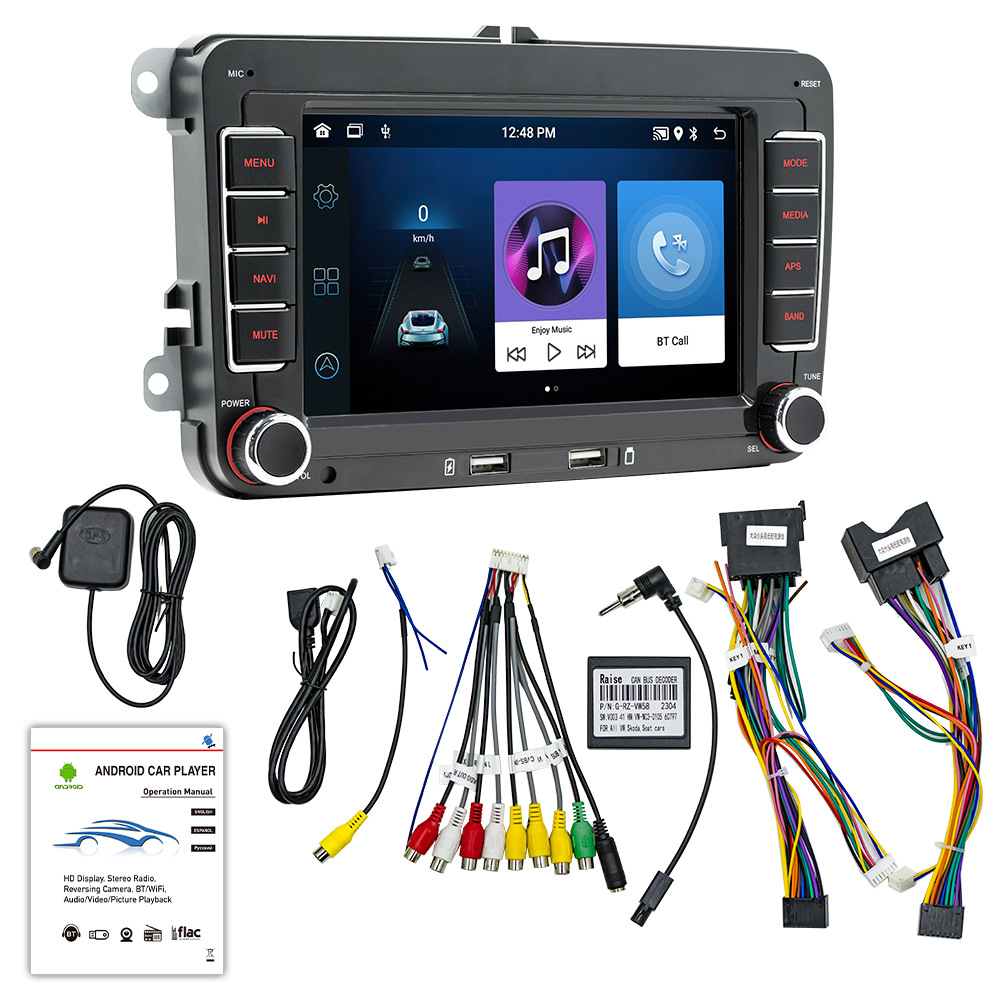 Suitable for Volkswagen 7inch Android Gps Car Navigator Bluetooth Carplay Hd Large Screen Reversing Image