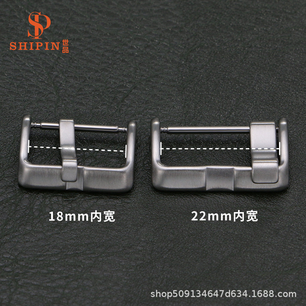 Factory Direct Sales 304 Stainless Steel Electroplated Watch Buckle Square Buckle Universal Watch Accessories Silicone Strap Buckle Supports Customization