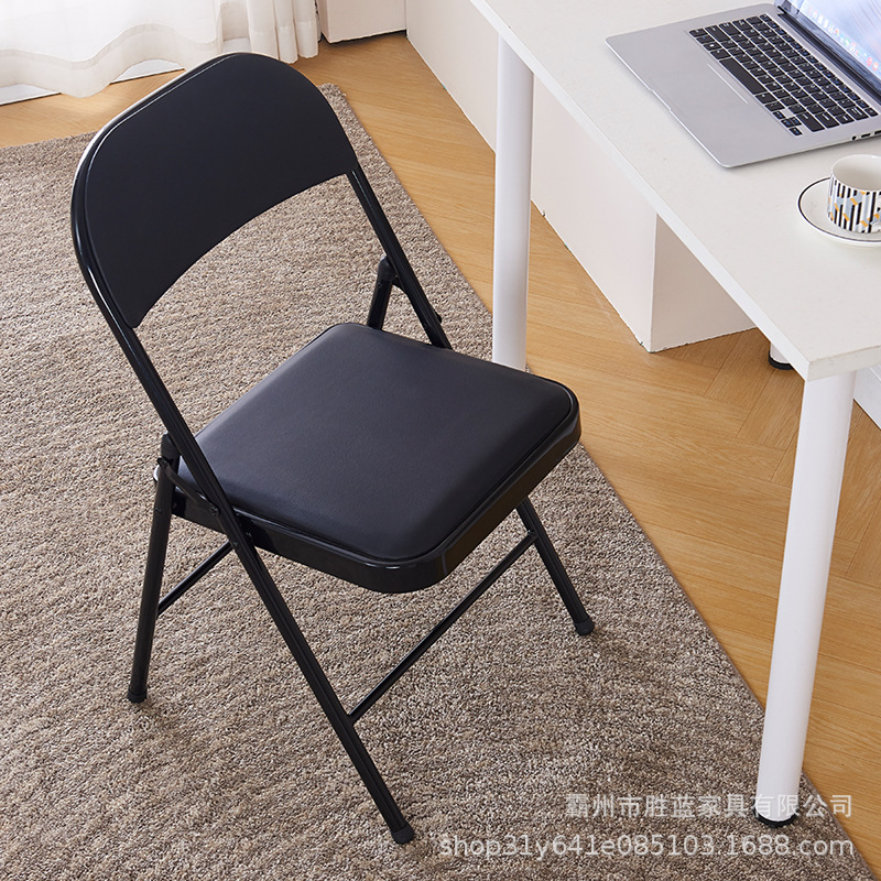 Оптовый стул от завода, простой многофункциональный стул с подголовником, пластиковый складной офисный тренировочный стул