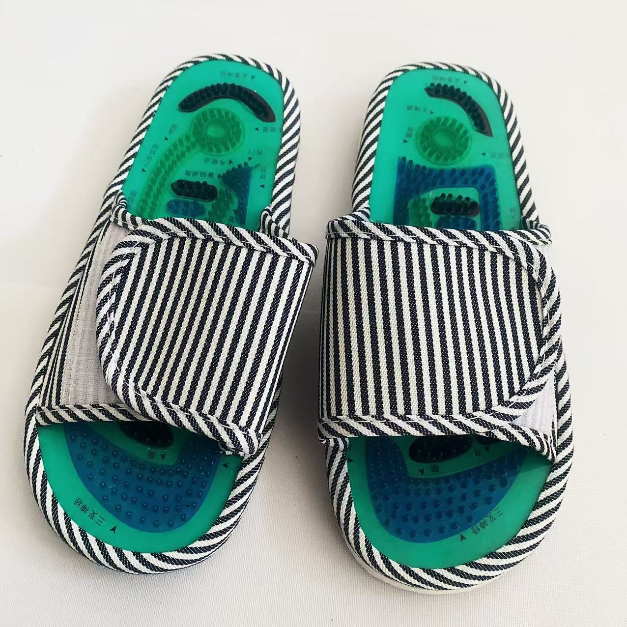 Foot Massage Shoes Tai Chi Acupoint Magnetic Therapy Health Care Slippers Indoor Daily Use Upper Can Be Adjusted and Sticky