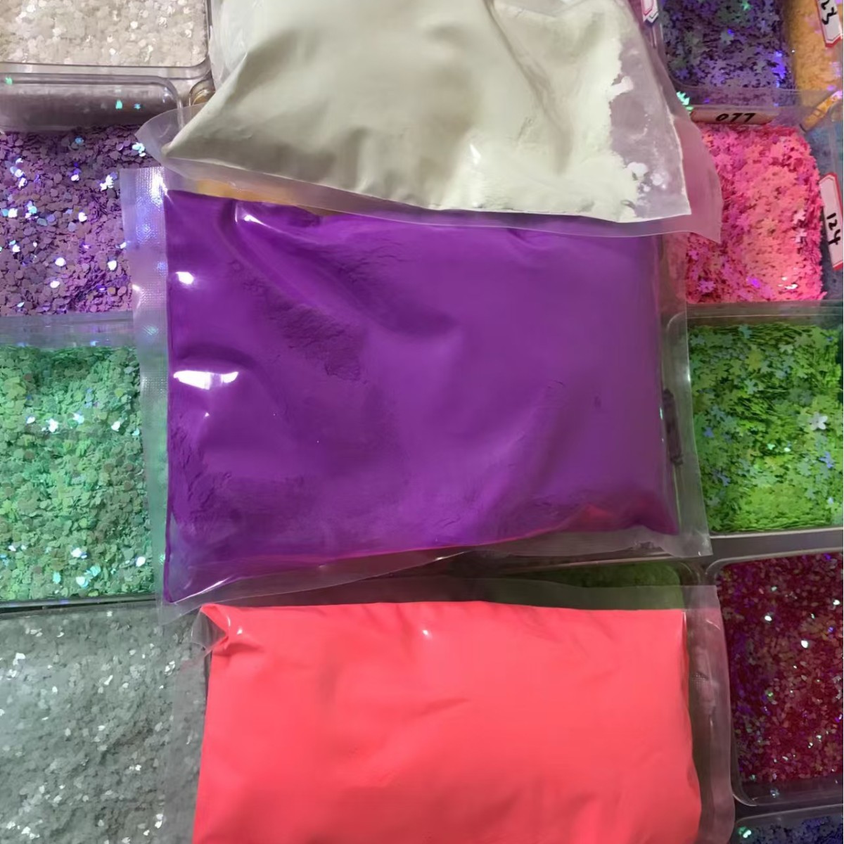 in stock fluorescent powder color luminous powder water-based paint water-based pigment multicolor optional fluorescent powder