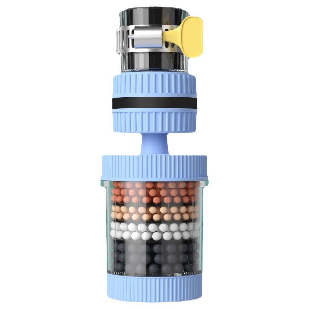 360-degree rotating faucet universal filter six-layer removable and washable installation is simple and convenient to remove a variety of impurities