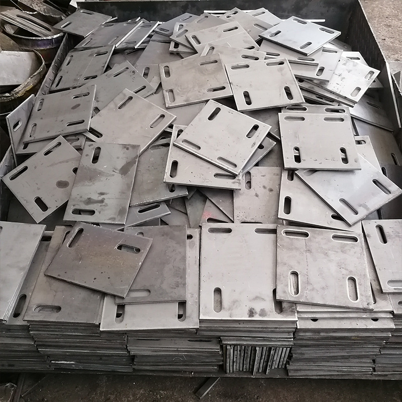 Hot-Dip Galvanized Welded Embedded Steel Plate Bridge Steel Structure Embedded Plate Special-Shaped Steel Plate Can Be Processed for Curtain Wall Embedded Parts