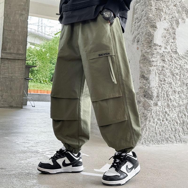 Boys' Autumn Cargo Pants 2025 New Children's Casual Pants Loose Stylish Spring and Autumn Long Pants Trendy
