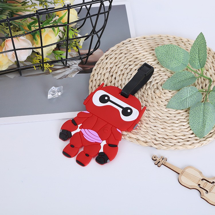 Мягкий резиновый ПВХ тег для багажа, фабричный запас, оптовая обработка, кастомизация