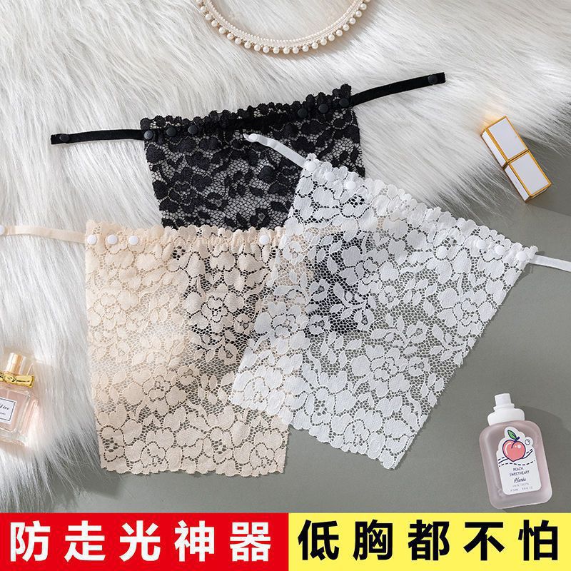 Anti-missing One-piece Tube-length Artifact Chest Lace Women's Traceless Exquisite Short Sexy Strapless Invisible Bra