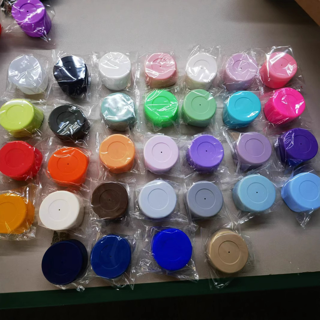 Food-Grade Silicone Thermos Kettle, Thickened Cup Cover, Non-Slip, High Temperature Resistant, Stainless Steel Cup Bottom, Ready for Sale