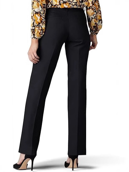Women's 2025 Spring New Middle-aged plus size High Waist Loose Elastic Straight Casual Pants