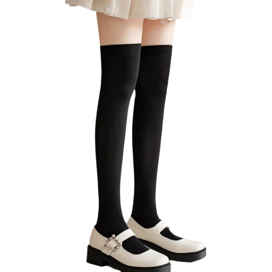 Jk Socks, Calf Socks, Women's Korean-Style Velvet Spring, Summer, and Autumn Over-The-Knee Socks, Internet-Famous Long Socks, Three Styles of Socks, Sizes Available