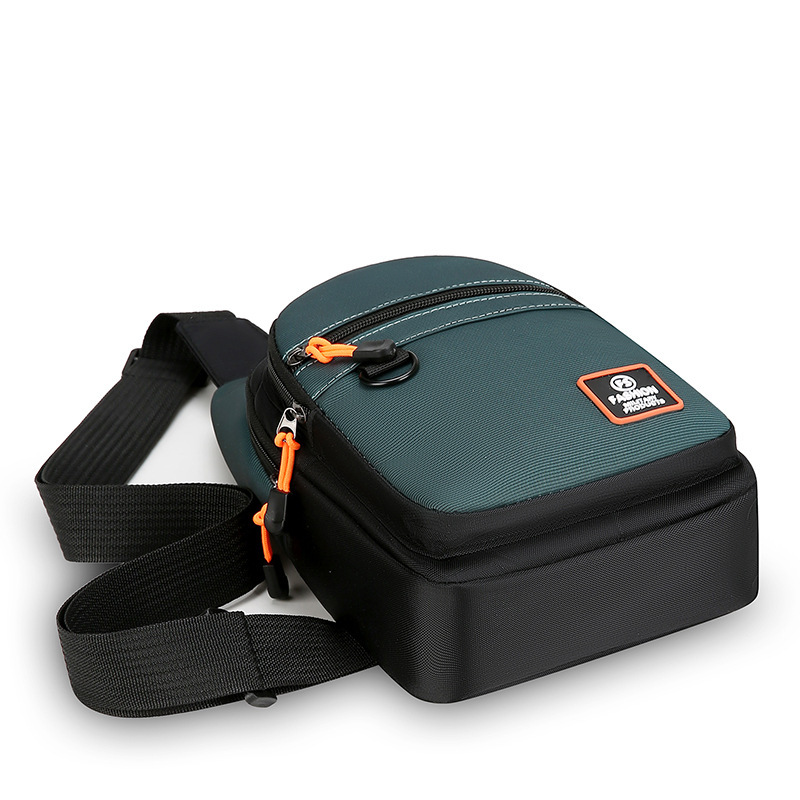 Men's Chest Bag Distinctive Fashionable Shoulder Crossbody Motorcycle Bag Large Capacity Wear-resistant Riding Waist Bag New Style commuter bag