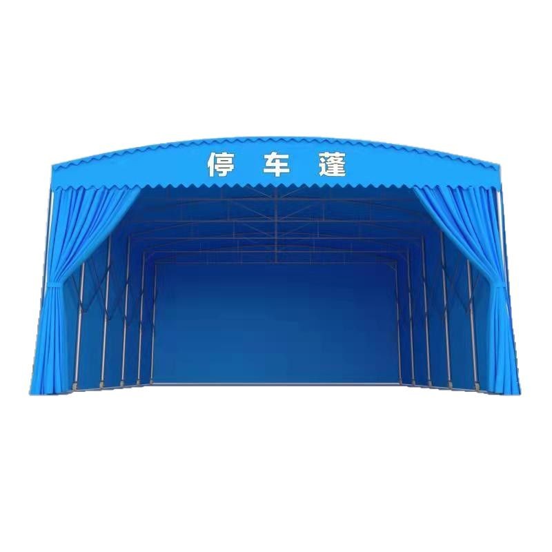 Zhuhai custom installation outdoor folding tent large warehouse electric canopy outdoor tennis push pull retractable canopy
