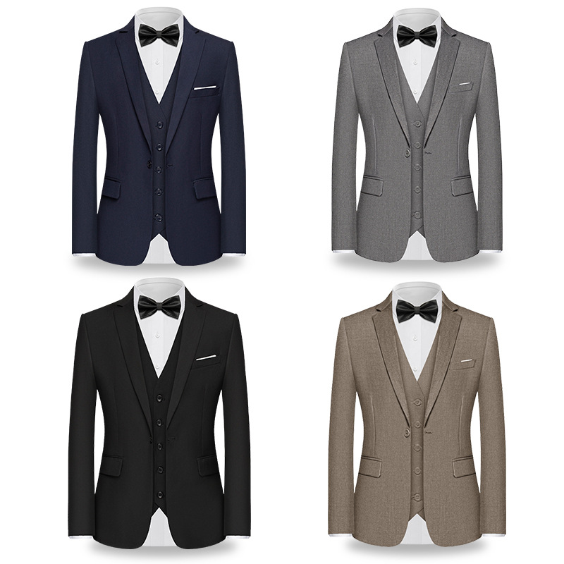 Men's Suits, Professional Jackets, Groomsmen's Suits, Men's Work Wedding Suits, Large Size Formal Wear, Cross-Border Foreign Trade