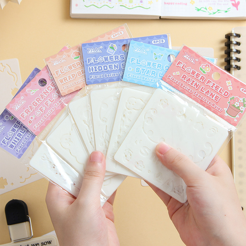 Шаблон для вырезания цветов Zabc ручной работы полое пастельное рисование оптом