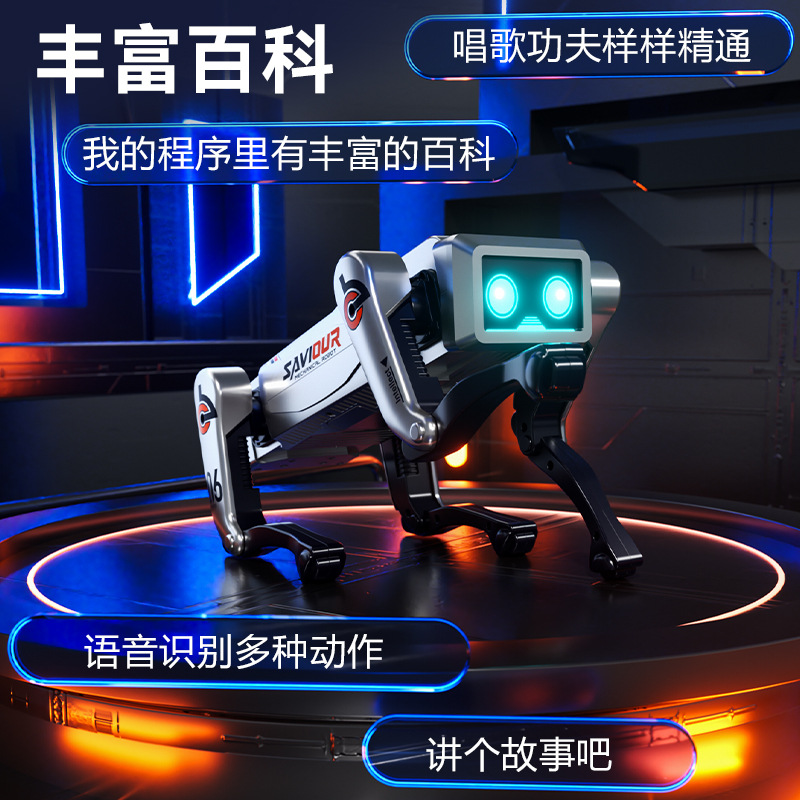 Intelligent Robot Dog 2025 New Kidsren's Electric Remote Control Mechanical Toy Ai Artificial Programming Boy Birthday Gift