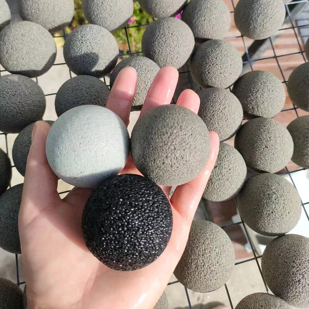 Aromatherapy volcanic stone ball fragrant stone dead skin removing calluses foot grinding ball volcanic stone porous aromatherapy stone particles supply