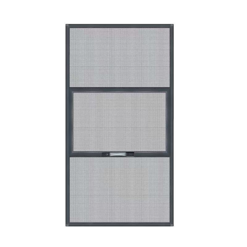 Narrow side three-section two-section three-push two-push diamond mesh screen anti-mosquito mouse stainless steel nail-free screen mesh self-loading