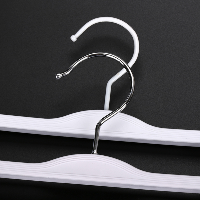 Cross-Border Home Clothes White Plastic Clothes Hanger for Men and Women, Kidsren's Clothes Hanger Support, Trouser Rack, Clothes Hanger for Home Use