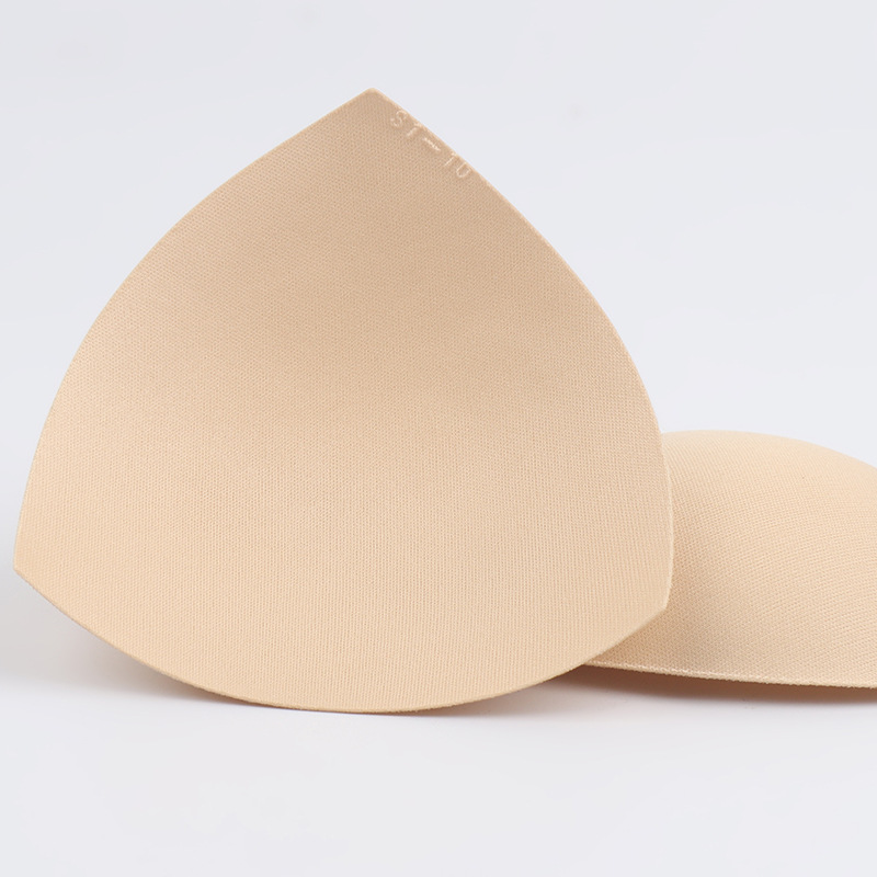 Factory Direct Sales Popular Triangle Women's Sponge Bra Pads Thin Seamless Breathable Swimsuit Bra Pad Inserts Wholesale