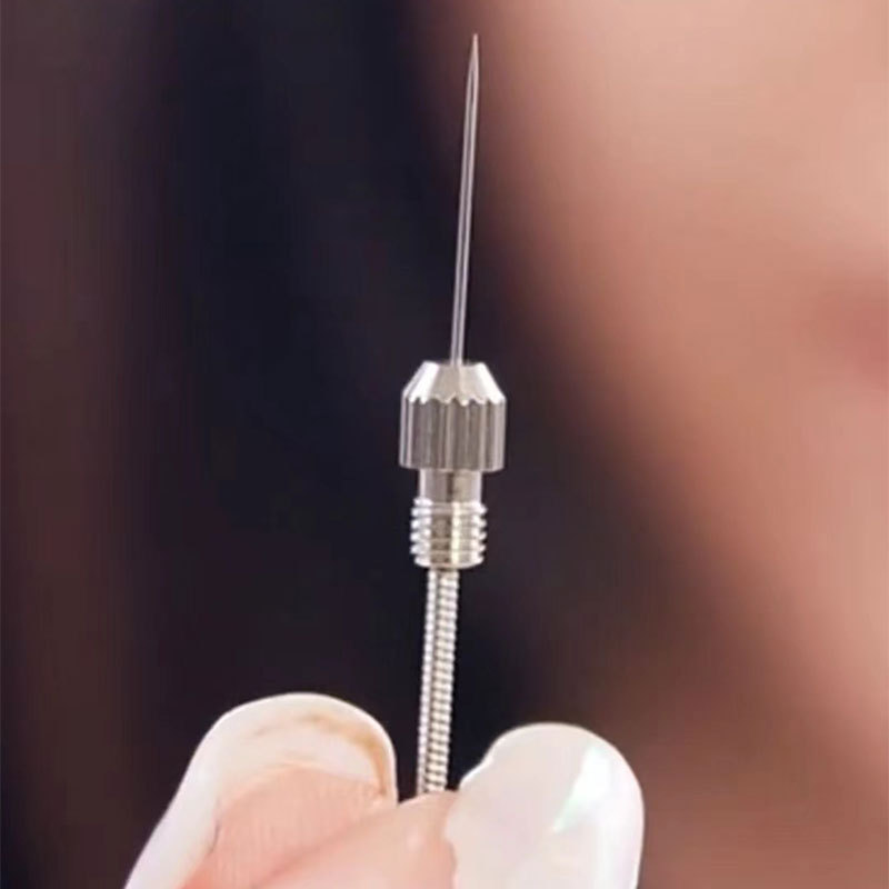 Dot Mole Pen General Purpose Fine Needle Stainless Steel Thick Needle Dot Mole Spot Consumables Dot Mole Pen Needle Cap Nut Small White Pen Special