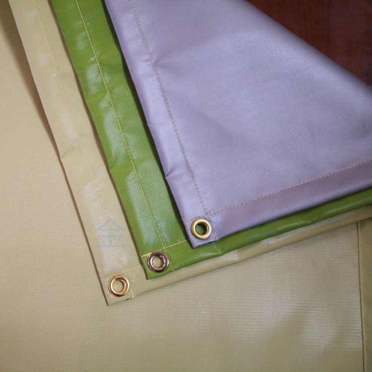 Golden barbecue fire blanket 0.5mm 1mm fixed hole camping fire mat temperature 550 degree silicone coating