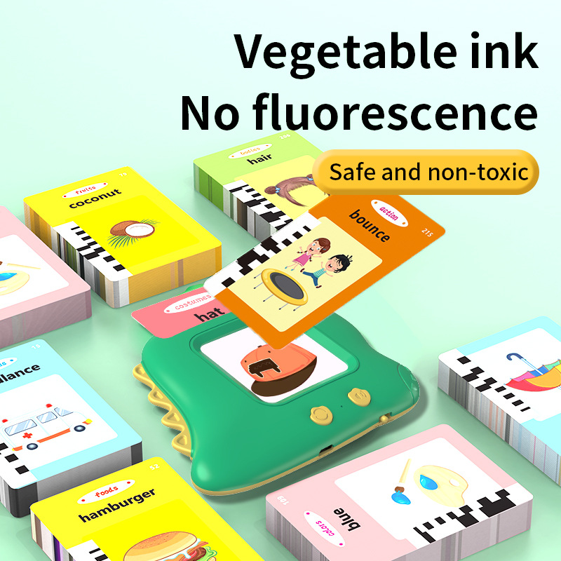 Dinosaur Early Education Machine, Educational Enlightenment Card Machine, English Card Toy Learning Machine, Parent-Child Interaction, Multi-Language Enlightenment