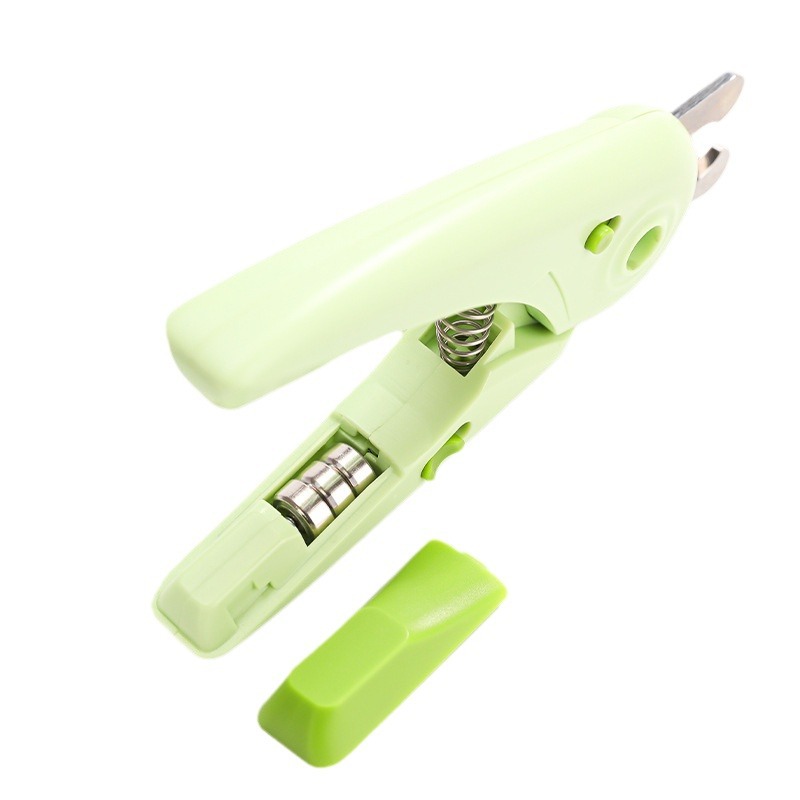 Pet nail clippers dog nail clippers cat claw nail clippers cat nail clippers LED file nail grinder pet supplies