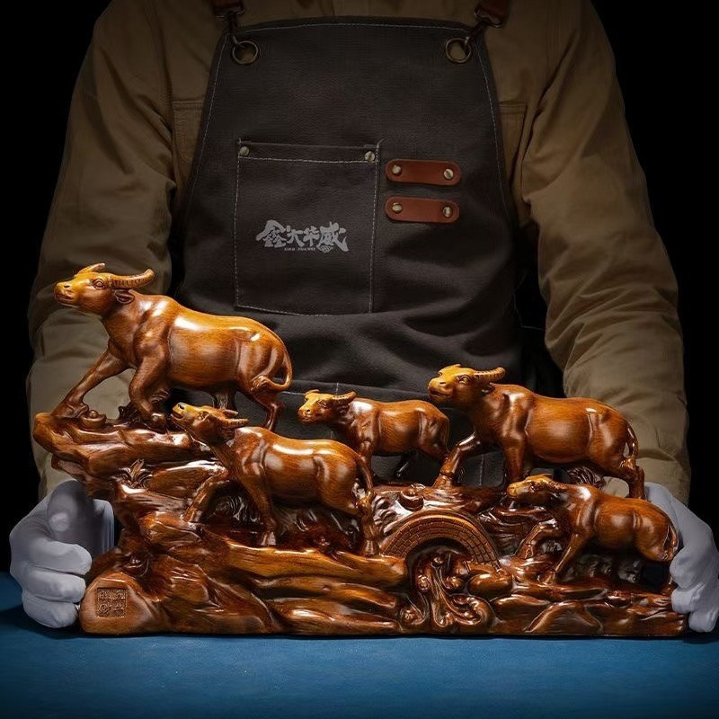 Hot-Selling Ornaments, Five Cows, Cow-Themed Decorations, Zodiac Signs, Home Living Room, Wine Cabinet, Office Opening, Housewarming Gift