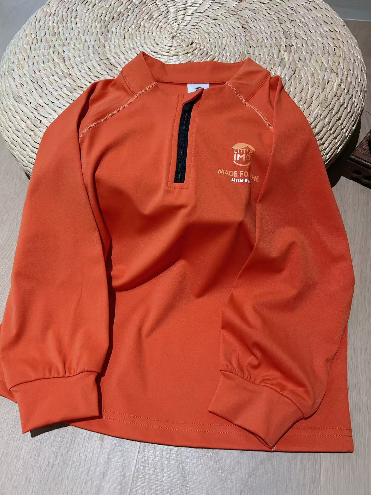 Spot 2025 Spring Outdoor Half-Zip Naked Moisture-Wicking Quick-Drying Long-Sleeved Sports t for Boys and Girls in Four Colors