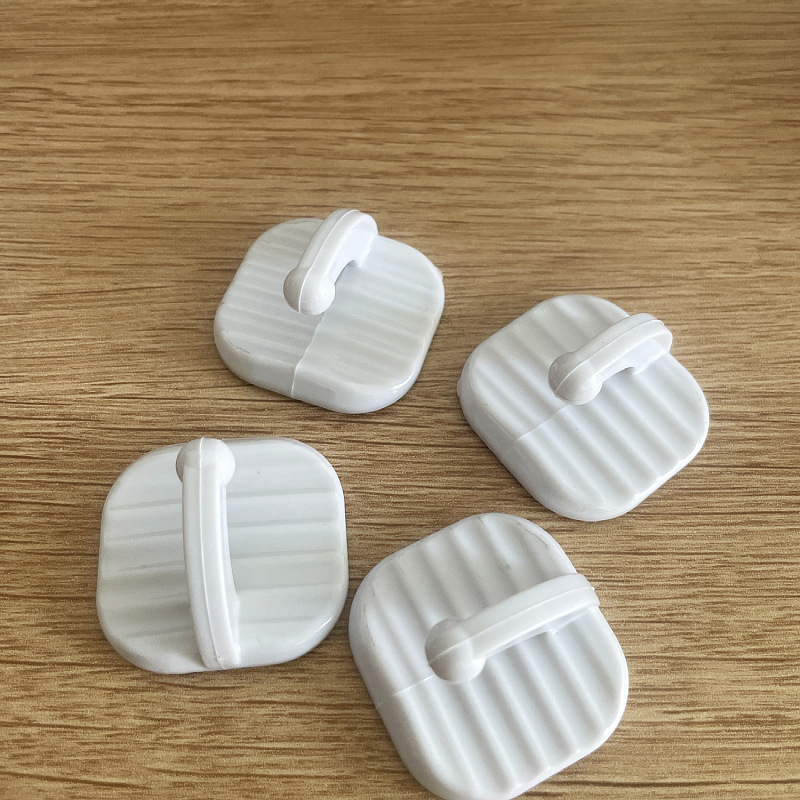 Белый прочный мини пластиковый клейкий крючок для одежды кухонный ванный дверной задний плиточный клейкий крючок