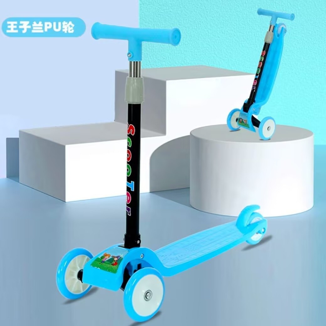 Fun Childhood Children's Widened Children's Scooter Baby Flash Boys and Girls Sliding Scooter Wholesale