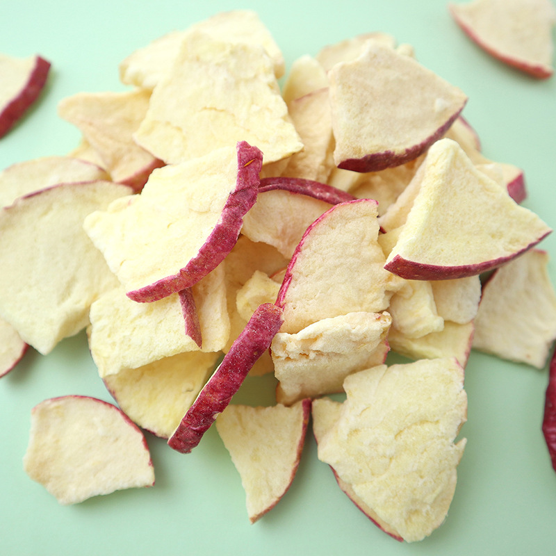 Сублимированные яблочные дольки с кожурой, оптовая продажа закусок, сублимированные яблочные чипсы