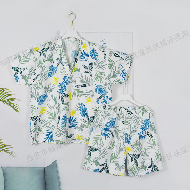 Disposable Bath Clothing Manufacturer Men's and Women's Massage Clothing Beauty Salon Pajamas Plus Fat Plus Size Sauna Clothing Steaming Clothing