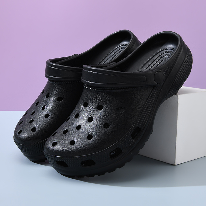 Unlabeled Star Summer Eva Casual Croc Shoes Women's Anti-Slip Outer Slippers Increased Deodorant Outdoor Couple Sandals