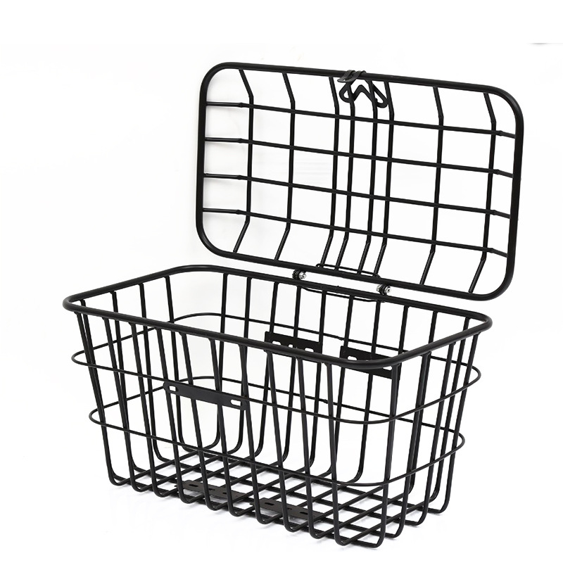 Bicycle Electric Vehicle Rear Basket, Front Basket, Thickened and Reinforced for Heavy-Duty Use, Universal for Queens