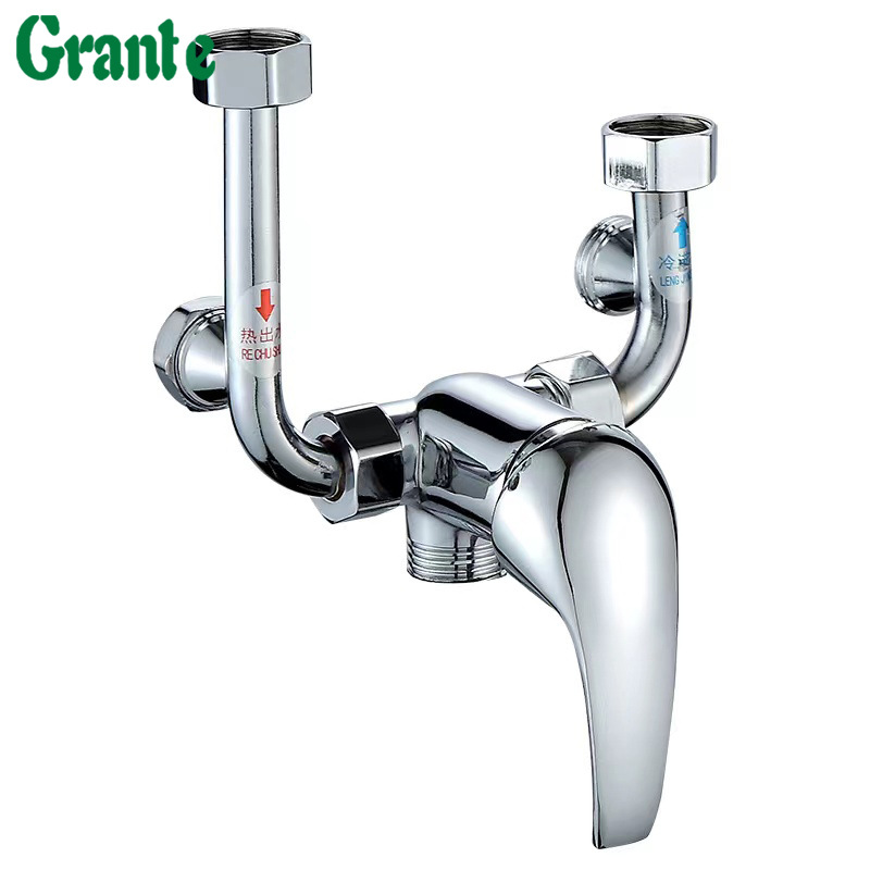 Смесительный клапан из 304 нержавеющей стали, медный электрический водонагреватель, U-образный клапан, открытый смеситель для душа, электрический смеситель горячей и холодной воды