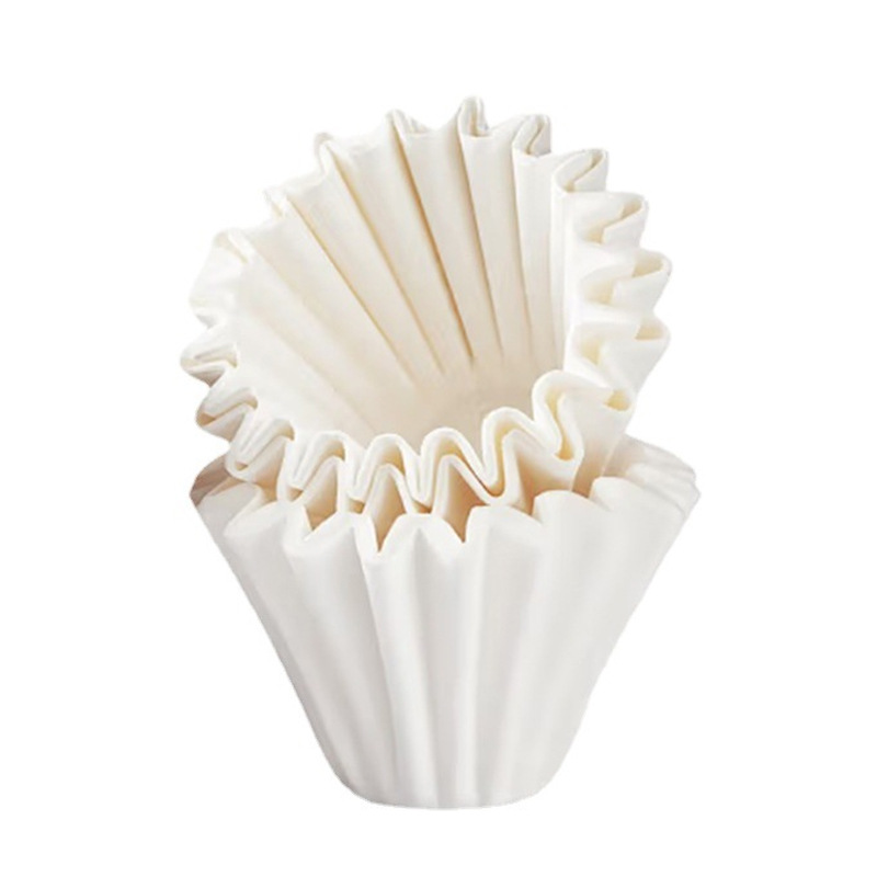 155x 45mm hand-punched drip filter coffee filter paper 100 pieces of corrugated origami filter cup cake cup filter paper 50g