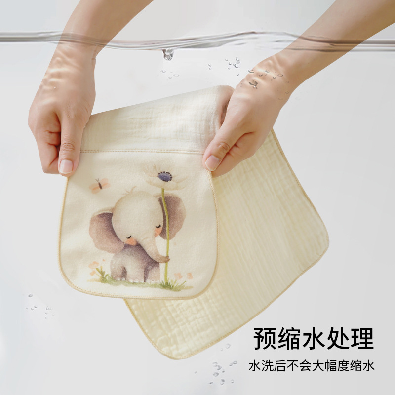 Sweat Absorbing Towel Pure Cotton Class A Kindergarten Boys' and Girls' Pad Back Towel Antiperspirant Cotton Gauze Baby Baby Sweat-isolating Towel