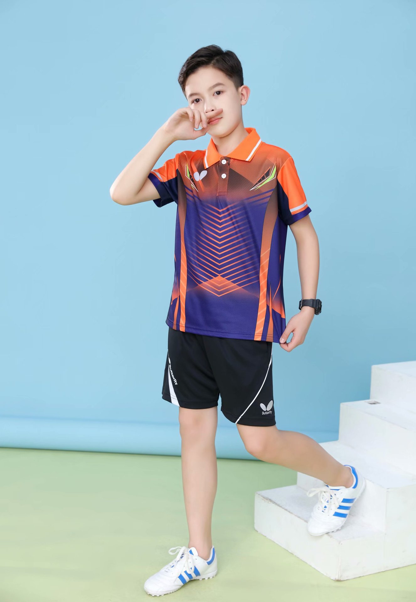 2021 Butterfly Table Tennis Suit Quick-drying Primary School Children's Table Tennis Training Suit Competition Team Suit Group Buying Printing