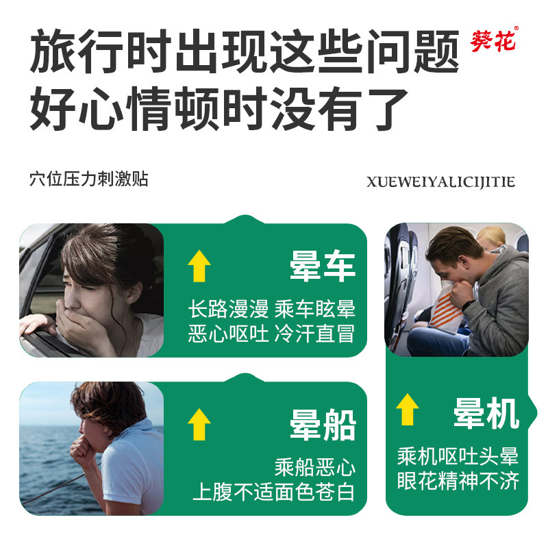 Sunflower carsickness type acupoint pressure stimulation patch is suitable for carsickness, airsickness, nausea and vomiting crowd carsickness patch