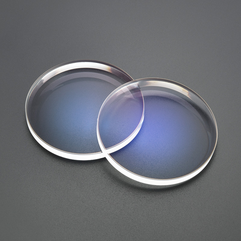 1.56 1.61 1.67 X6 film anti-blue light lens blue film no background color clear bottom 1.60 violet spectacle lens