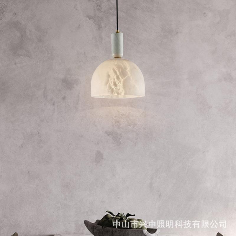 Minimalist Light Luxury Stone Factory Direct Selling Simple Post-modern Bedroom Bedside Single Head Small Chandelier Light Light Luxury Restaurant Bar
