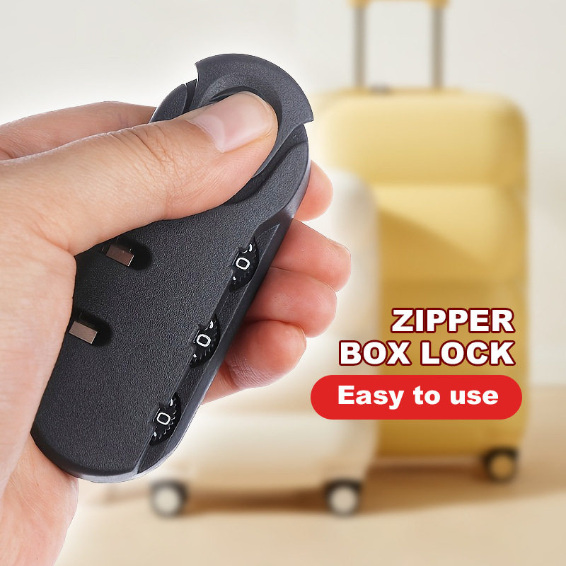 Travel password lock luggage bag lock accessories thumb lock cosmetic bag backpack satchel password accessories fixed lock