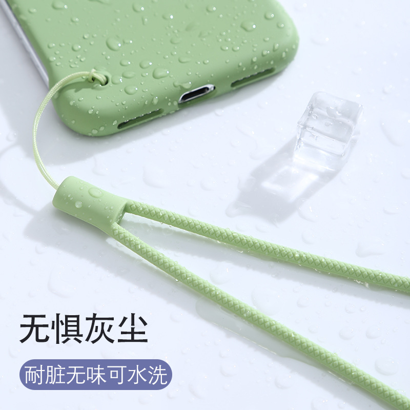 Braided Silicone Phone Lanyard, Short Twist Wrist Strap, Hand Warmer, Hydration Device, Small Fan, Water Bottle Lanyard