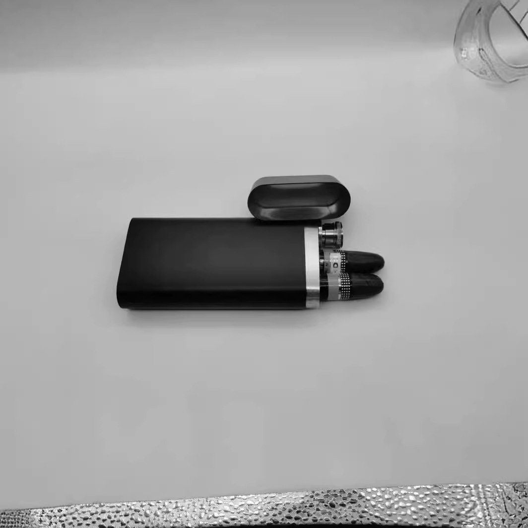 Cigar Box [Jiujiu] in Stock 304 Stainless Steel Cigar Box Wine Tube Wine Pot Cigar Tube Amazon Goods