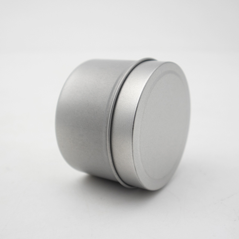 Tinplate Round Box Candy Box Tinplate Packaging Frosted Gift Can Be Customized Sealed Silver Exquisite Packaging Box