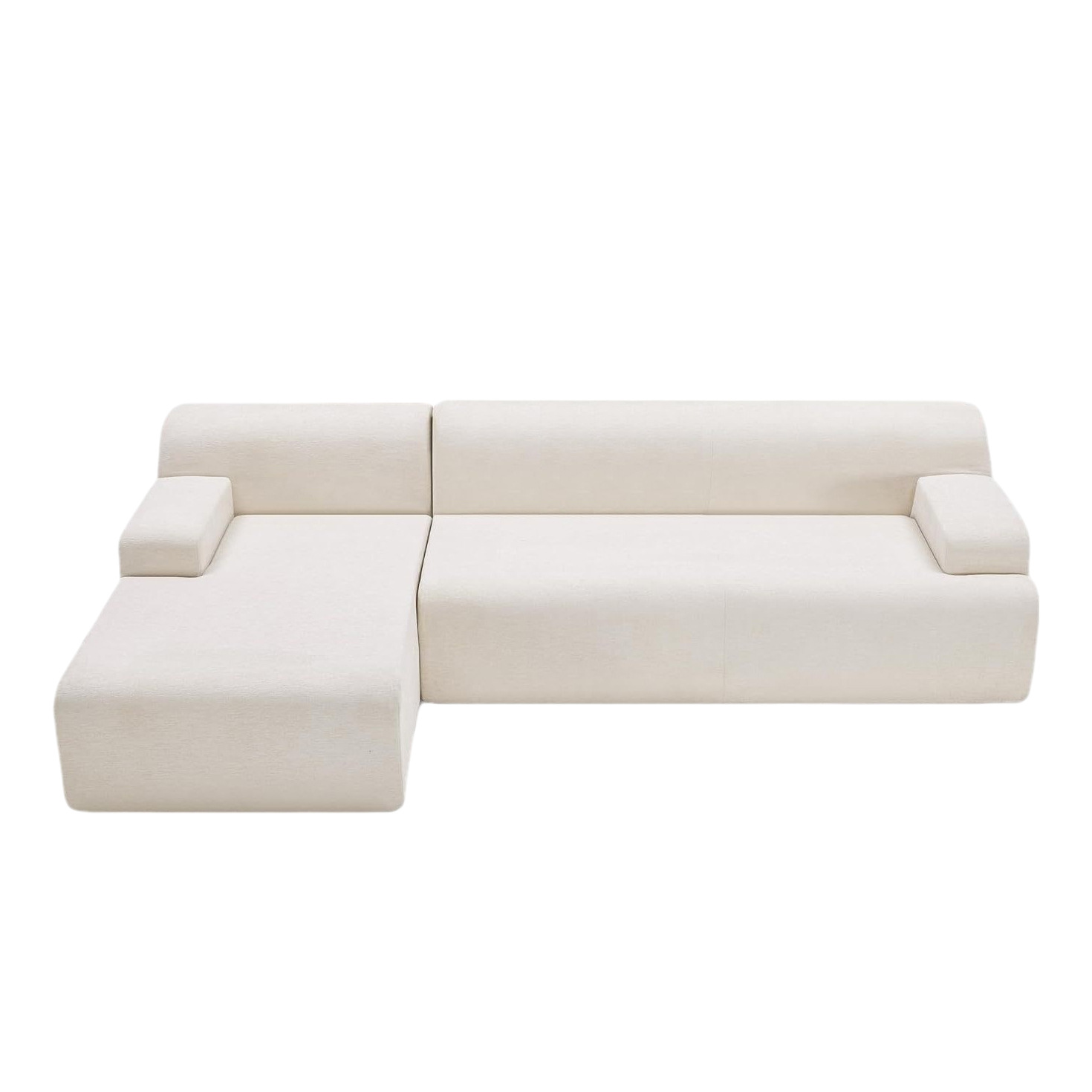 E-Commerce Specializes in L-Shaped Sofas for Living Rooms and Apartments, Chenille Sectional Modular Full Sponge Compression Sofas